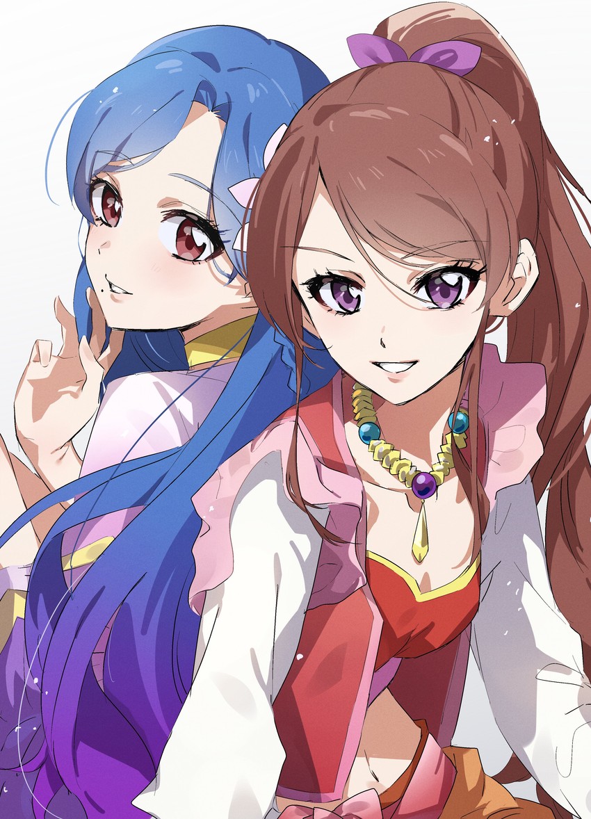 shibuki ran and kazesawa sora (aikatsu!) drawn by katsu_(kana)