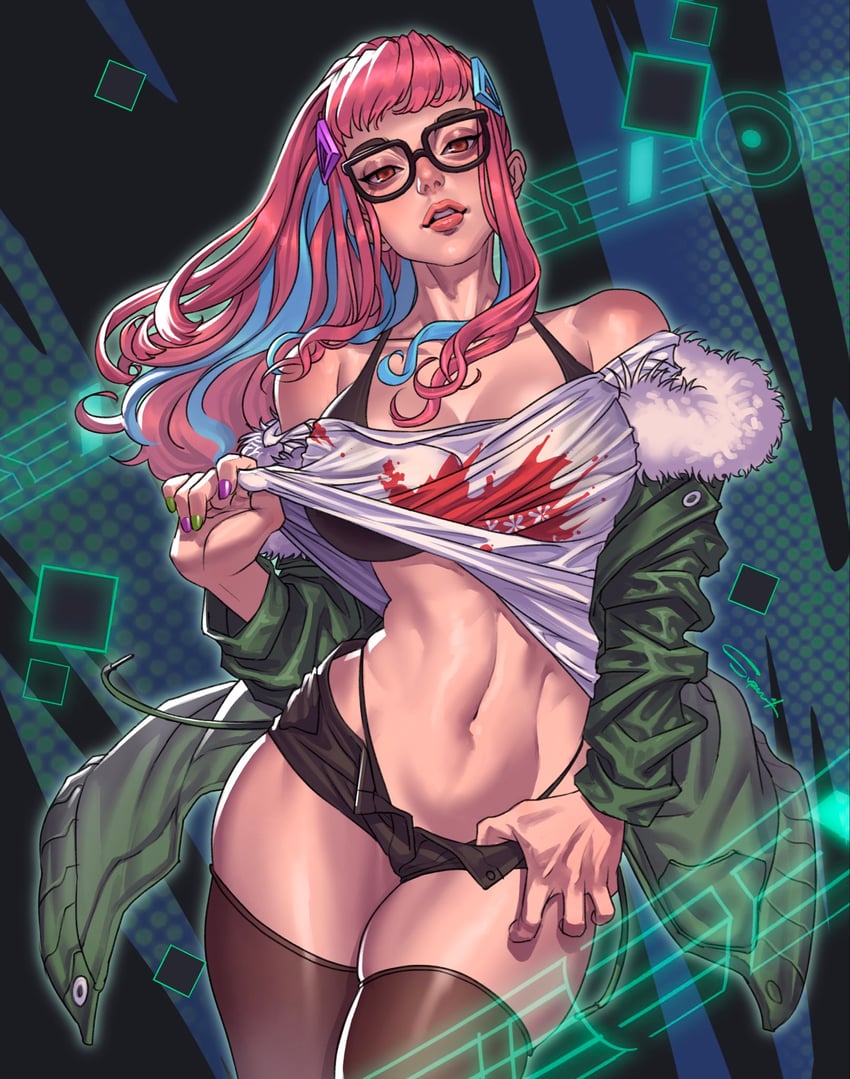 sakura futaba and preecha (persona and 3 more) drawn by superbull