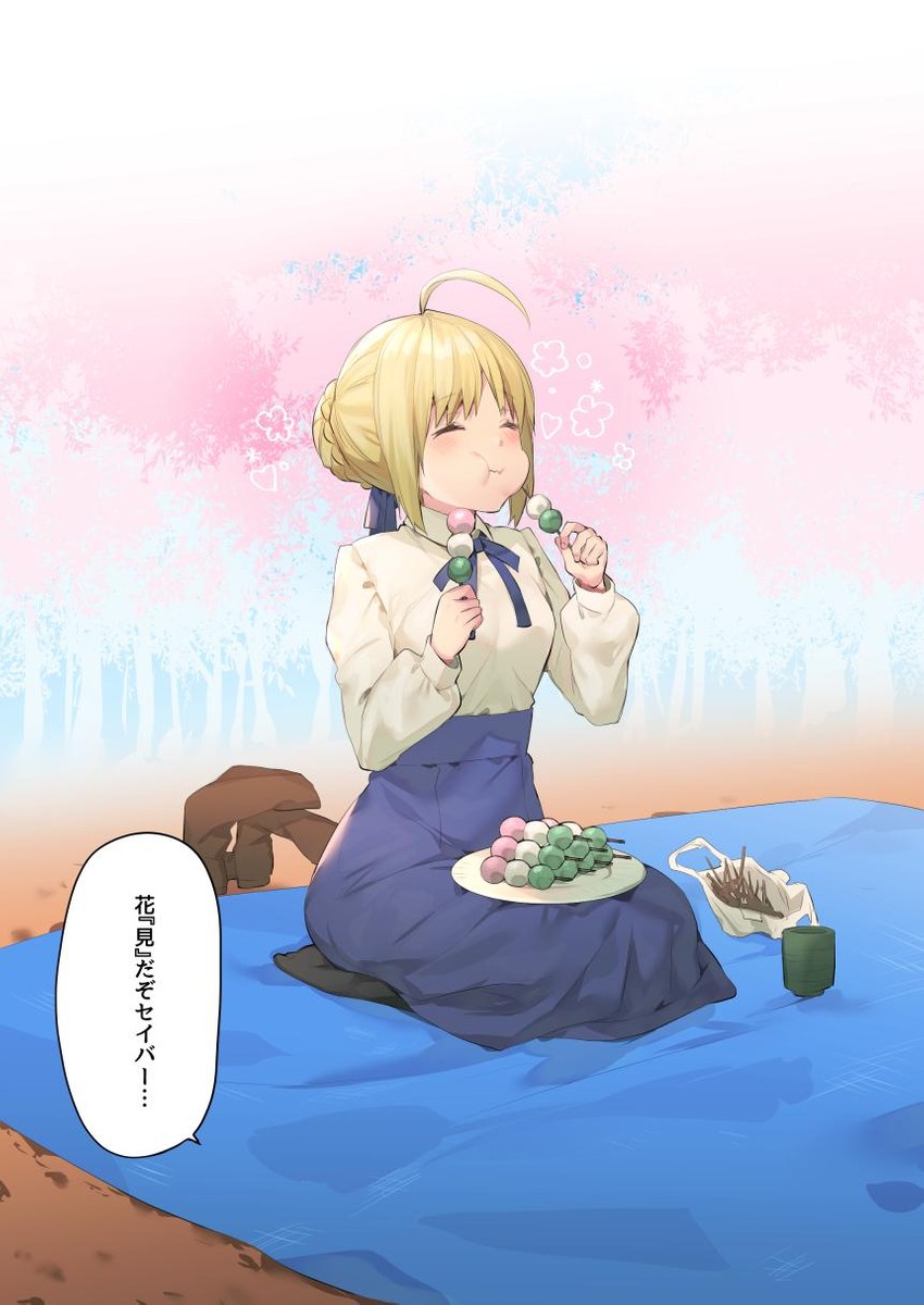 artoria pendragon and saber (fate and 1 more) drawn by itohana
