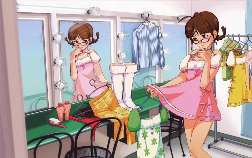 akizuki ritsuko (idolmaster and 1 more) drawn by annindoufu_(oicon)