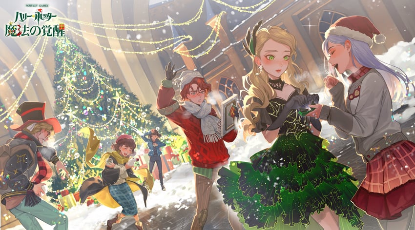 cassandra vole, daniel page, ivy warrington, lottie turner, robyn thistlethwaite, and 1 more (wizarding world and 2 more) drawn by takashi_(huzakenna)