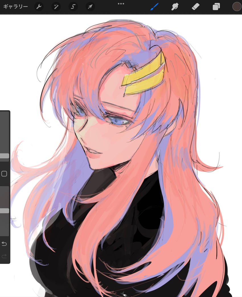 lacus clyne (gundam and 1 more) drawn by she_(morianosu)