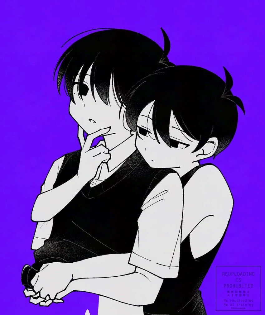 sunny and omori (omori) drawn by kiimorisame
