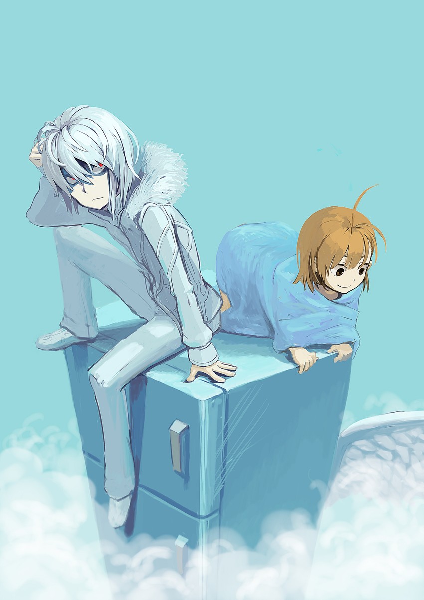 accelerator, last order, and kakine teitoku (toaru majutsu no index and 1 more) drawn by wataru