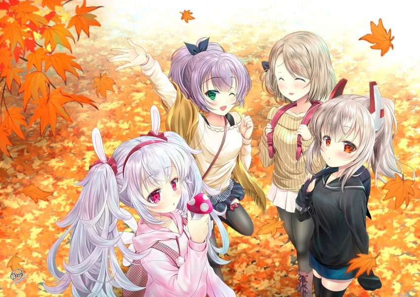 ayanami, laffey, javelin, and z23 (azur lane) drawn by kayura_yuka