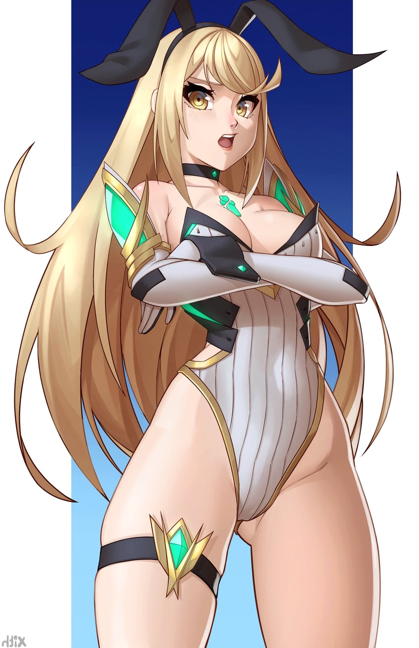 mythra (xenoblade chronicles and 1 more) drawn by x_xith_x