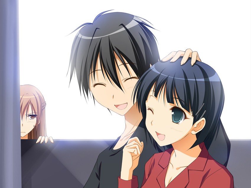 asuna, kirito, and kirigaya suguha (sword art online) drawn by takepon