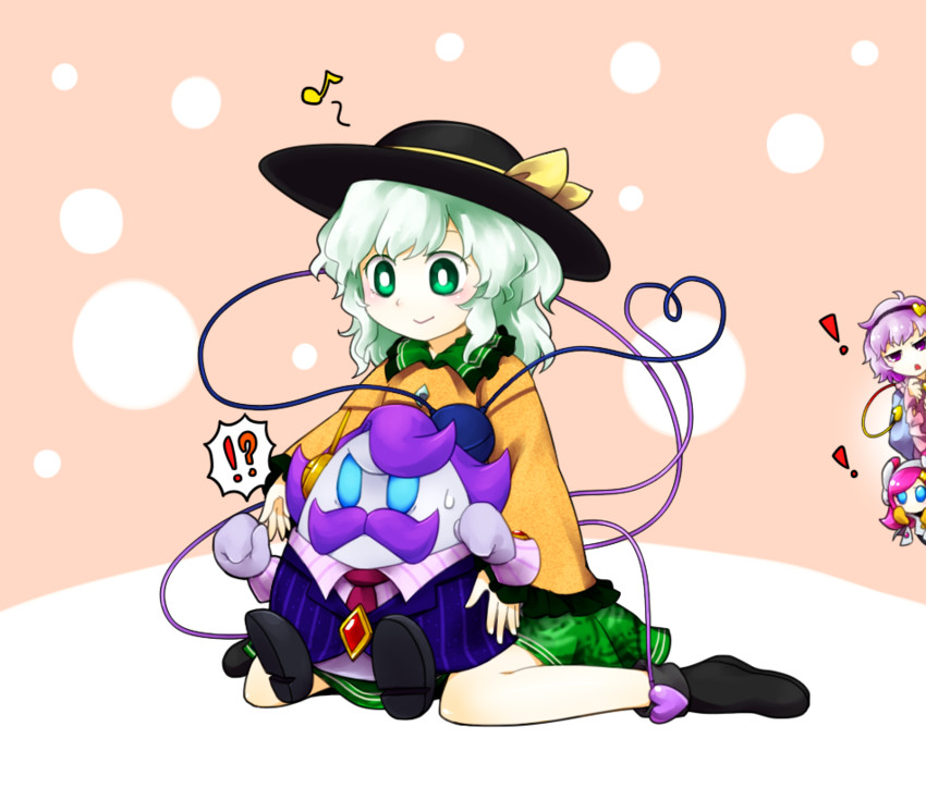 komeiji koishi, komeiji satori, susie, and max profitt haltmann (touhou and 1 more) drawn by orusuta