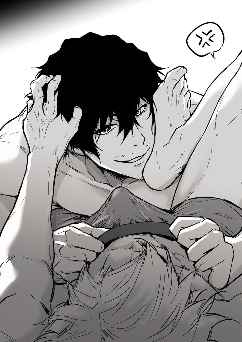 oliver aiku and sendou shuuto (blue lock) drawn by chuma_a_a