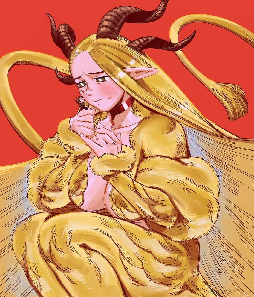 marcille donato, chilchuck tims, and winged lion (dungeon meshi) drawn by aatom87