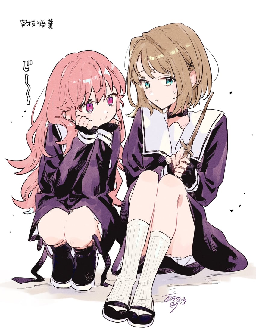 kagari mimi and totsuki shiina (kimi ga shinu made koi wo shitai) drawn by aono_nachi