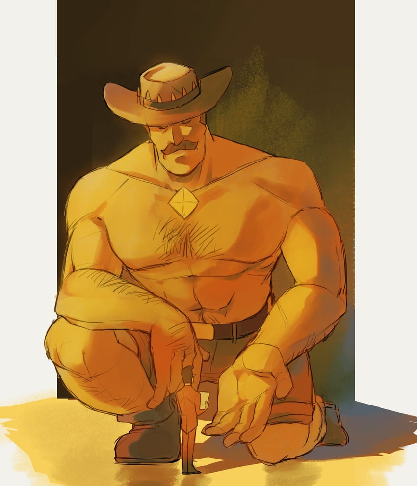 saxton hale, mr. bidwell, and yellow diamond (team fortress 2 and 1 more) drawn by citrus0lemon