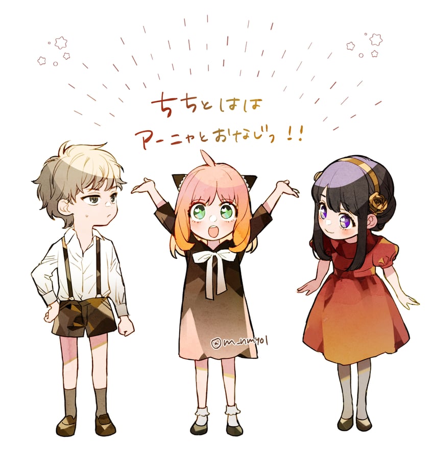 yor briar, anya, and twilight (spy x family) drawn by hinamori_(m_nmy01)