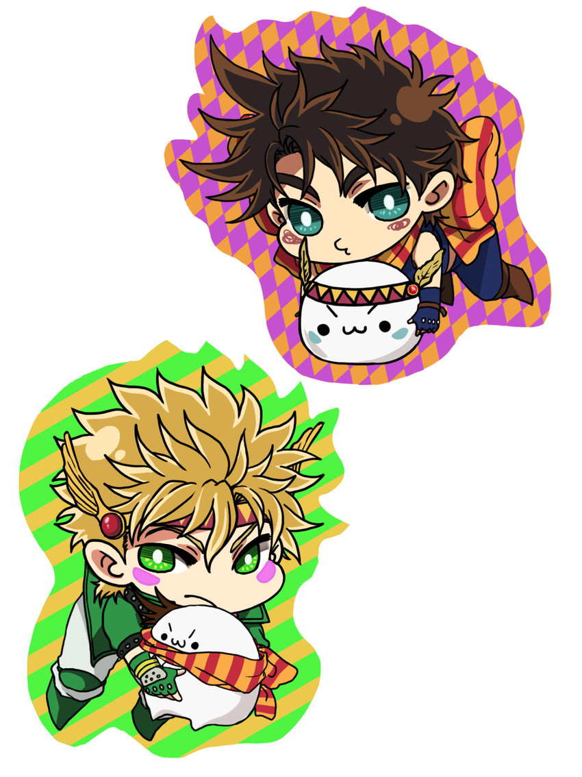 joseph joestar and caesar anthonio zeppeli (jojo no kimyou na bouken and 1 more) drawn by ookami_(nukolen)