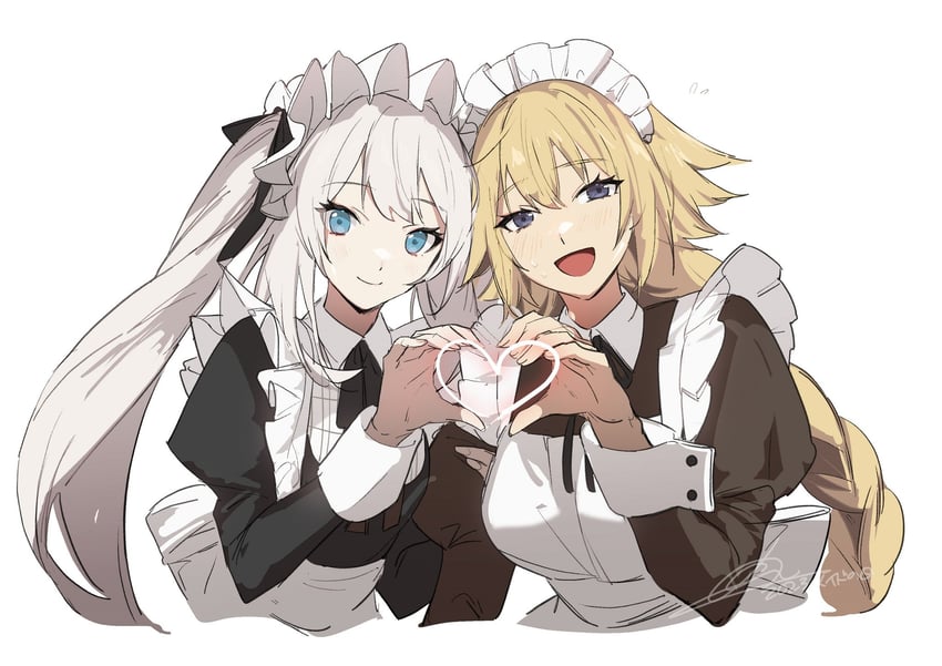 jeanne d'arc and marie antoinette (fate and 1 more) drawn by no-kan