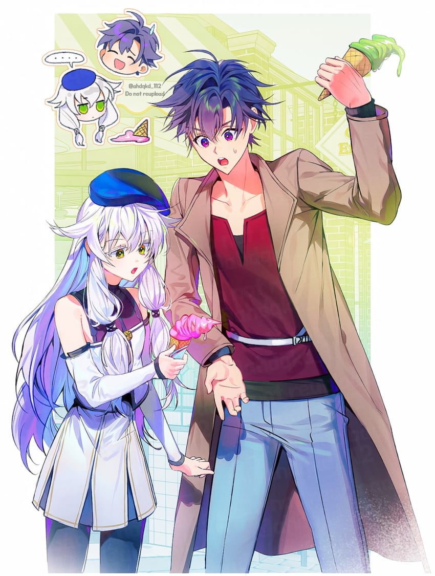 rean schwarzer and altina orion (eiyuu densetsu and 2 more) drawn by ahdqkd_112