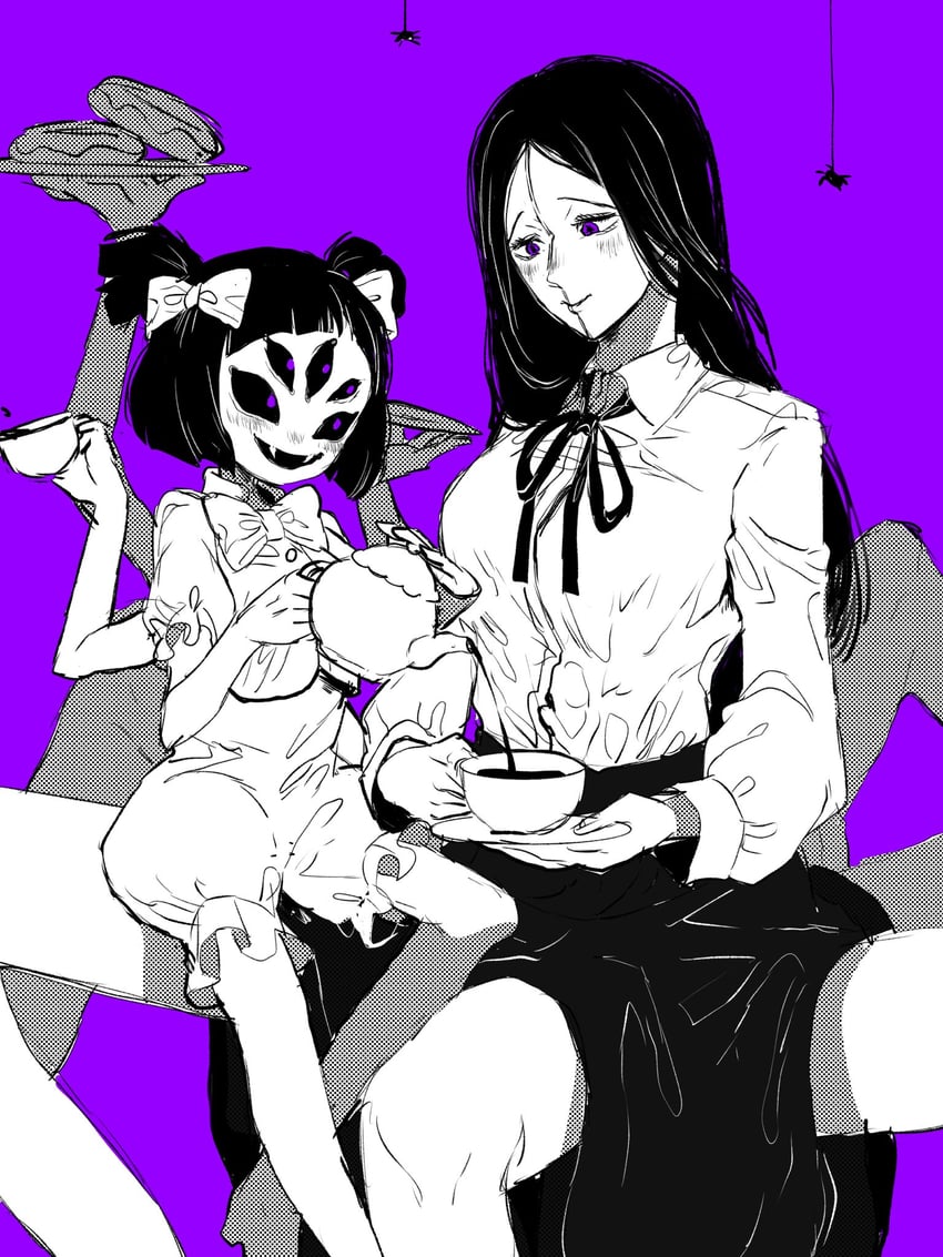 muffet and princi (chainsaw man and 1 more) drawn by tsujii_luki