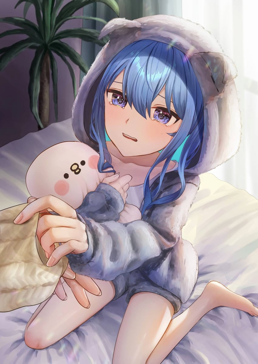 hoshimachi suisei and piske (hololive and 1 more) drawn by sakurano.neko