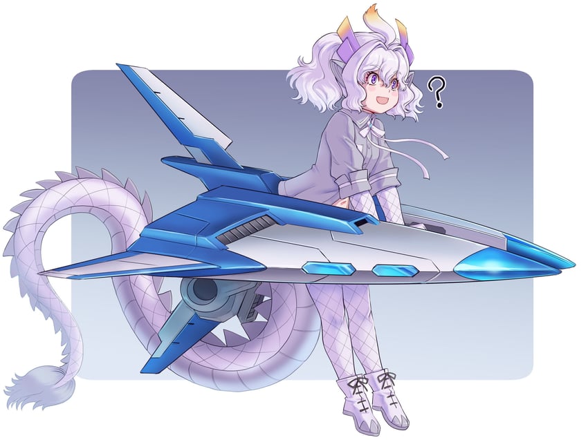 white dragon and vic viper (kemono friends and 1 more) drawn by kosai_takayuki