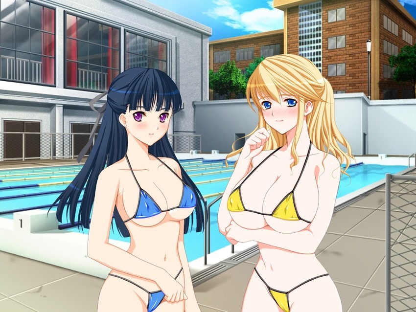 takatou mizuki and akiyama cindy (chikan sen'you sharyou and 1 more) drawn by koizumi_amane