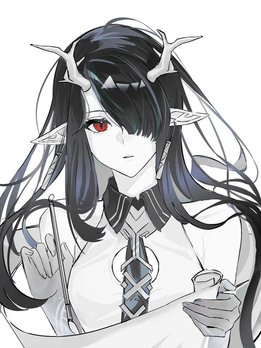 dusk (arknights) drawn by fan_she_chu_sheng_ming_tu_lao_de_zi_tai