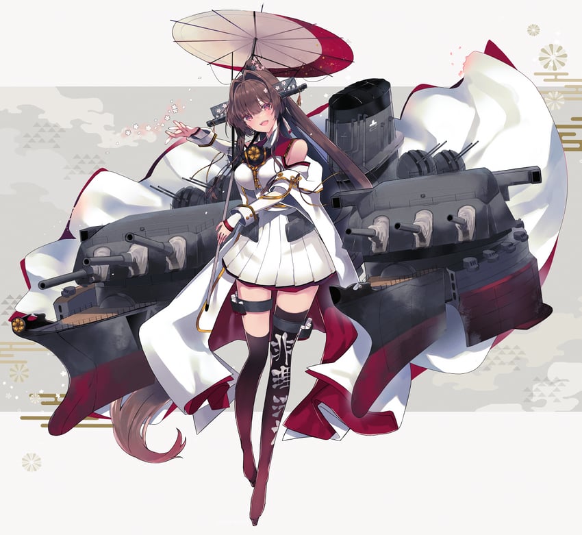 yamato and yamato kai ni (kantai collection) drawn by fujiyama_ichiha