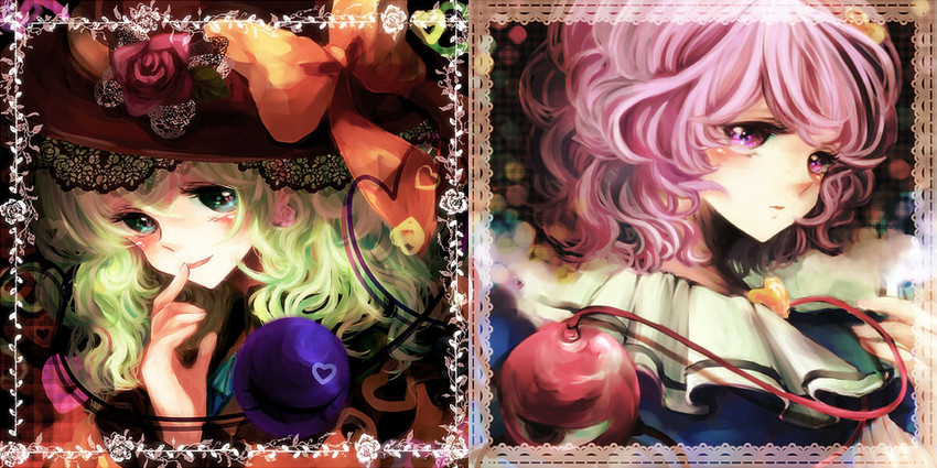 komeiji koishi and komeiji satori (touhou) drawn by takahashi_(te6-6ba)