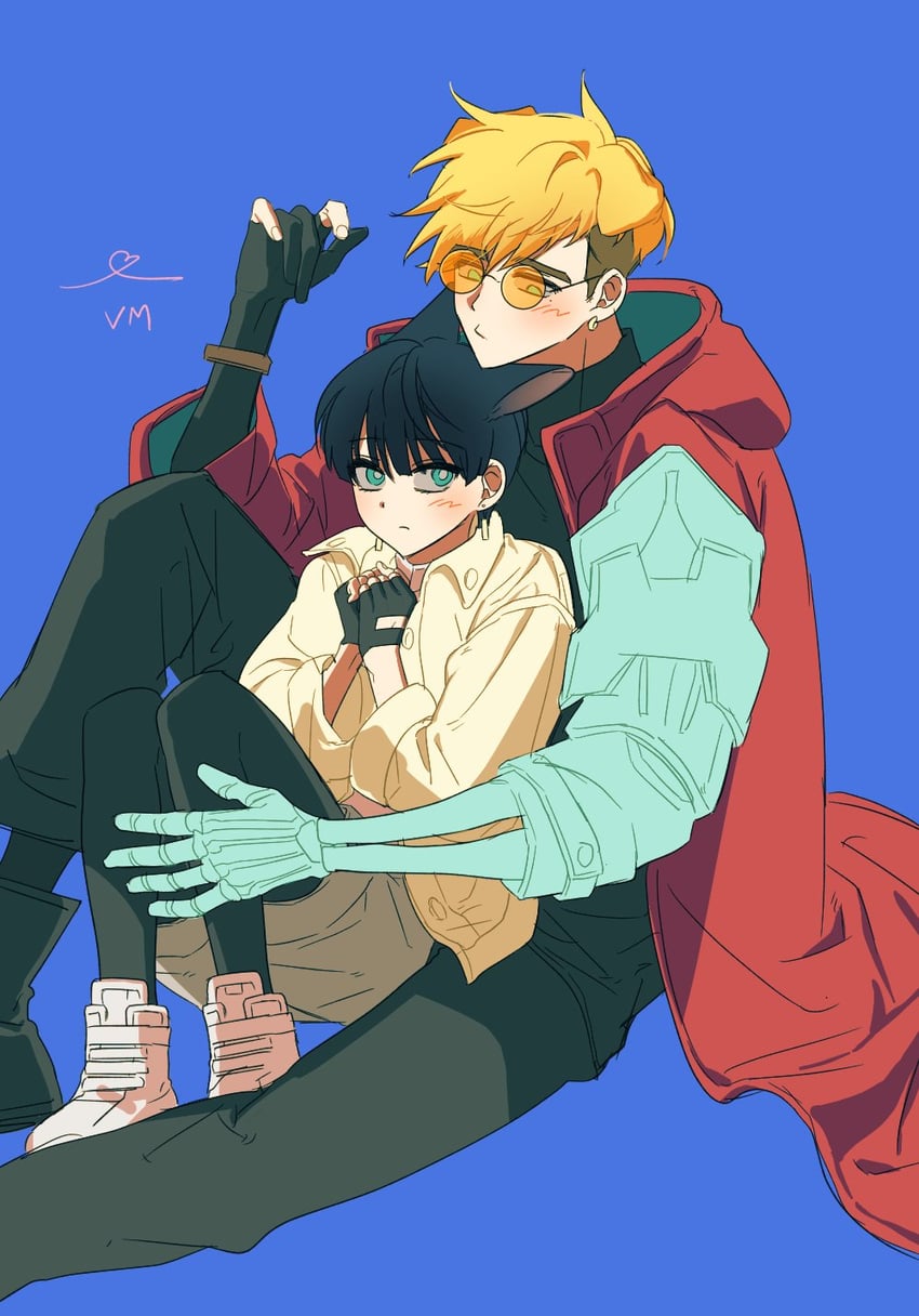 vash the stampede and meryl stryfe (trigun and 1 more) drawn by all_is_love