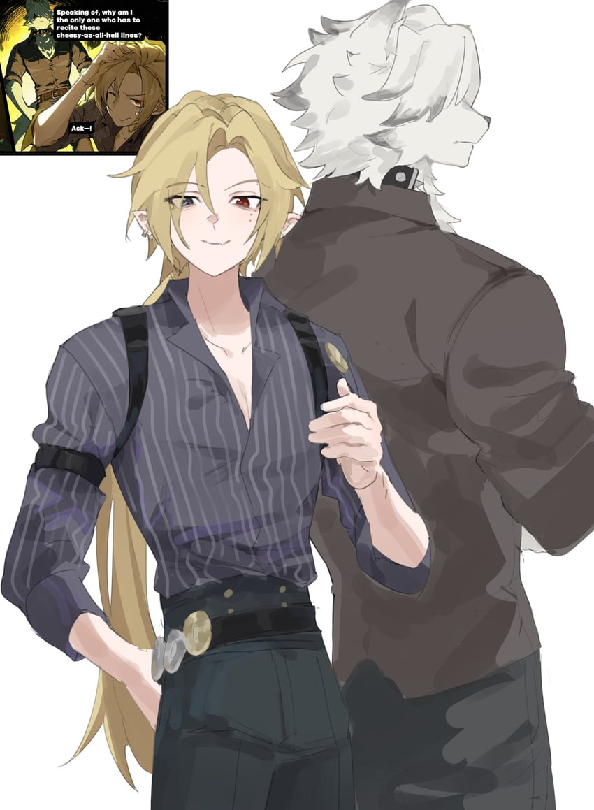 von lycaon and hugo vlad (zenless zone zero) drawn by literally1me