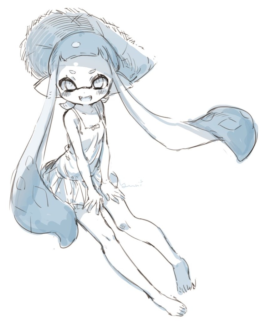 inkling player character and inkling girl (splatoon and 1 more) drawn by yu-ri_(arium047)