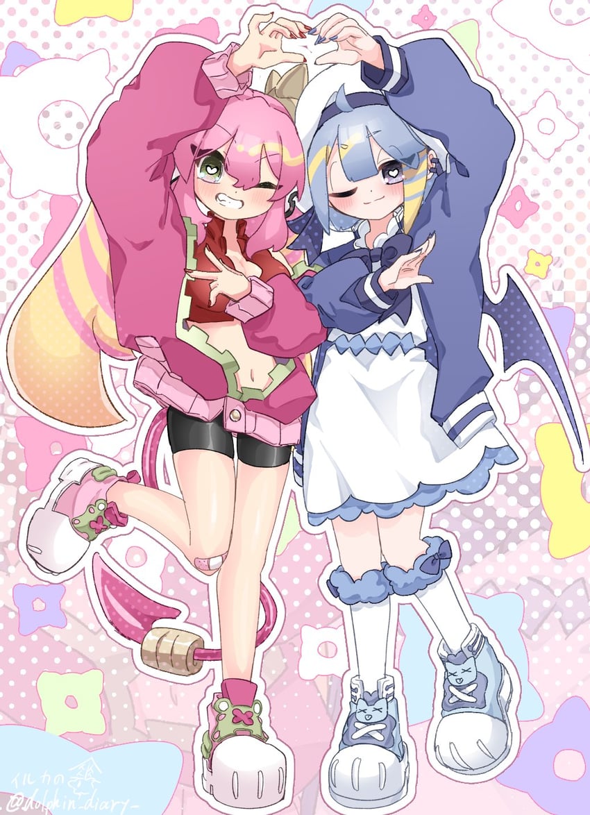 lil-la, ki-sikil, live twin lil-la, and live twin ki-sikil (yu-gi-oh!) drawn by iruka_no_kasa_(dolphin_diary)