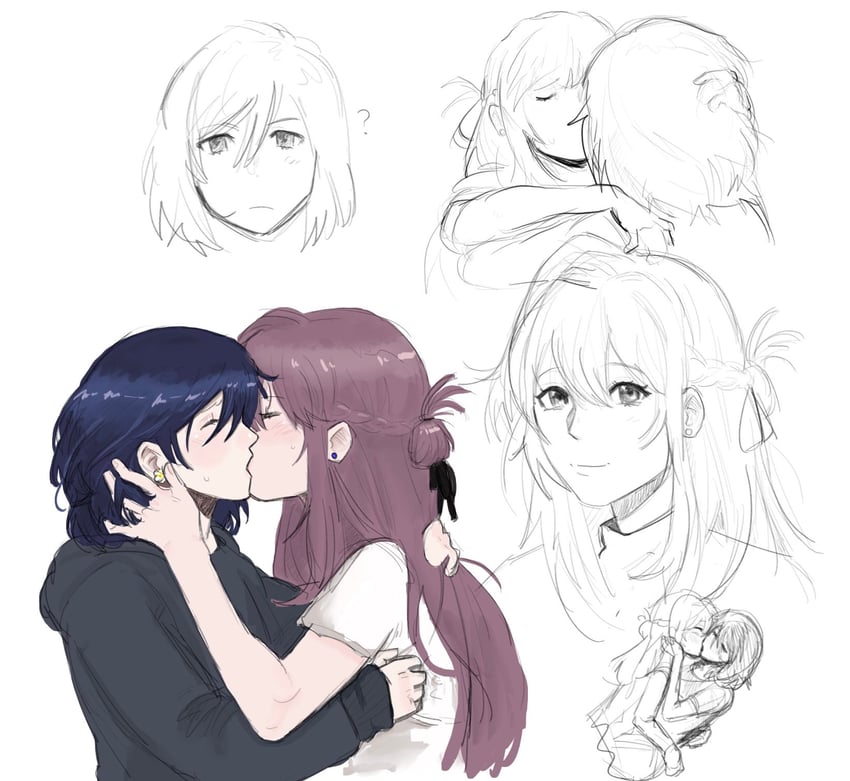 miyagi shiori and sendai hazuki (shuuniichido classmate wo kau hanashi) drawn by zyukiel