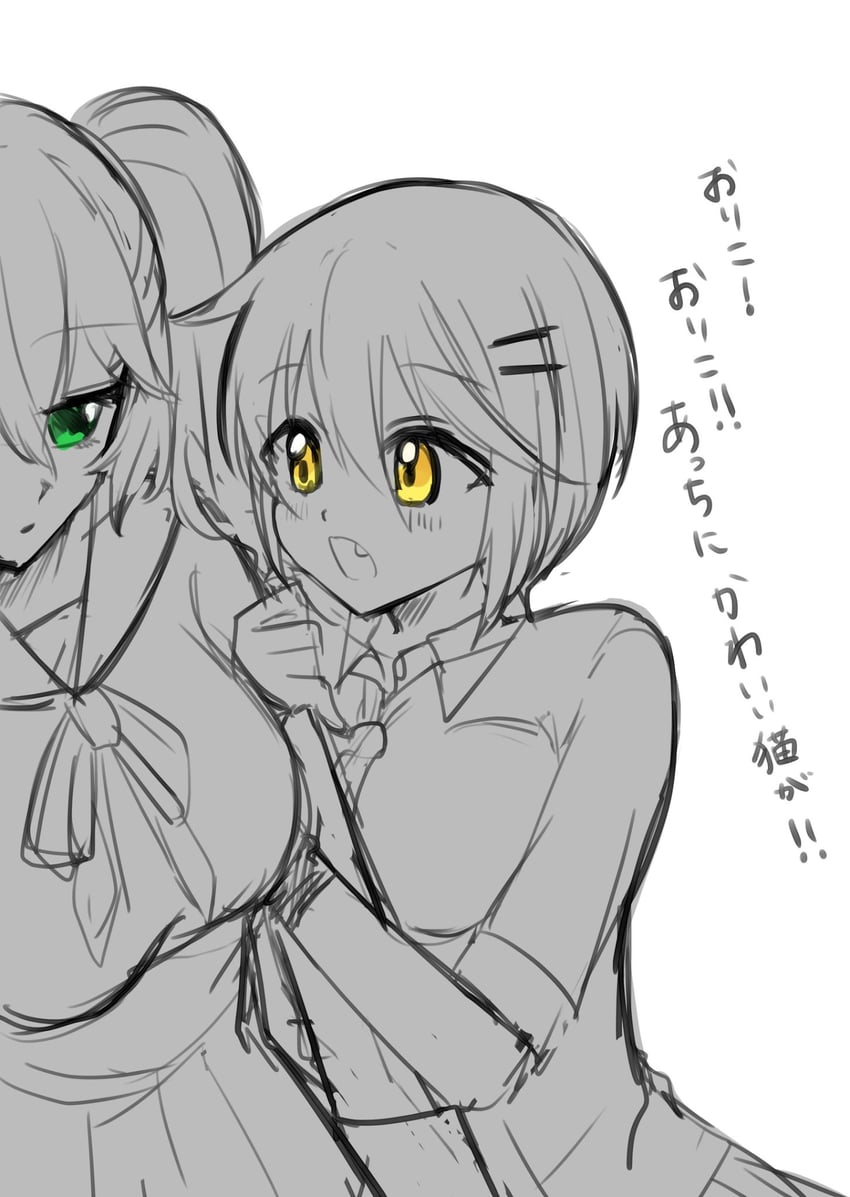mikuni oriko and kure kirika (mahou shoujo madoka magica and 1 more) drawn by rairai_(light)