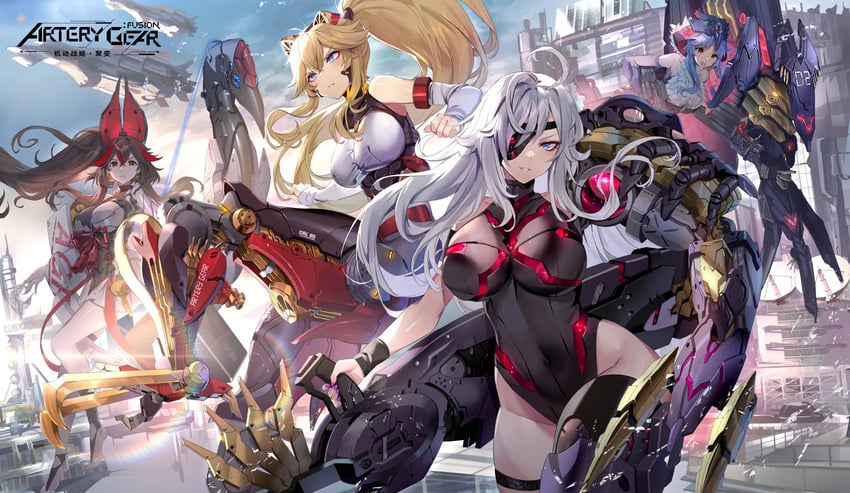 senba, milvus, condor, and corax(artery gear) (artery gear and 1 more)