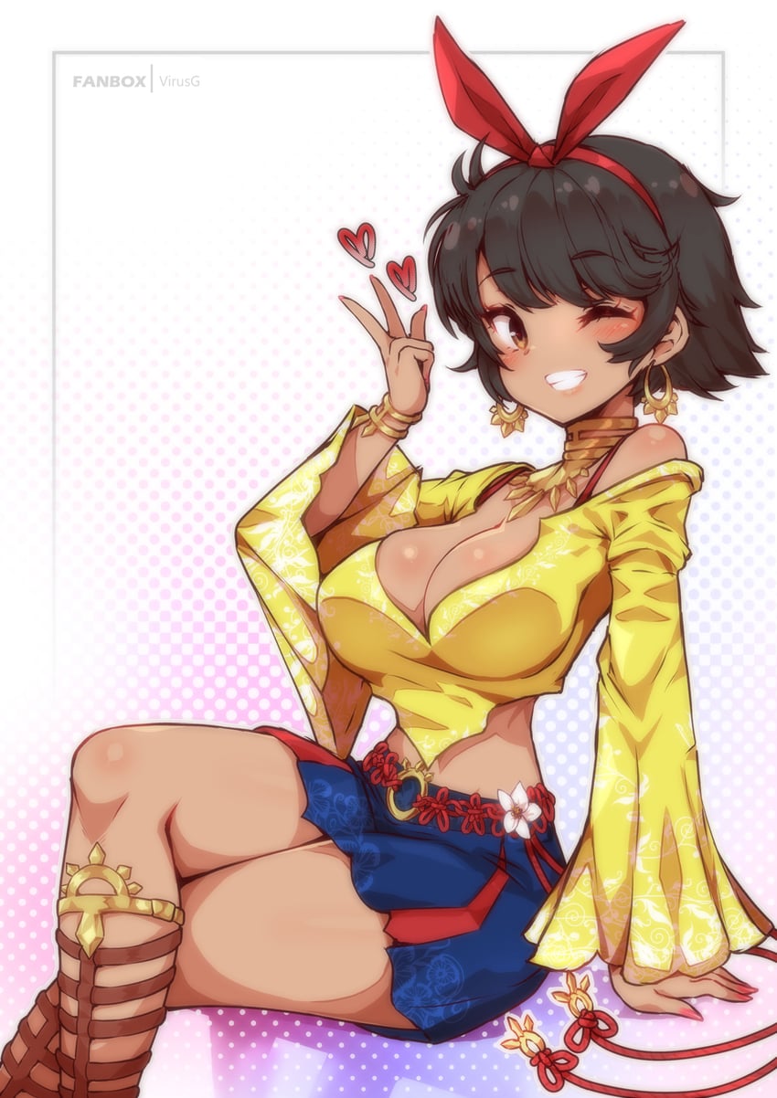 josie rizal (tekken and 1 more) drawn by virus-g