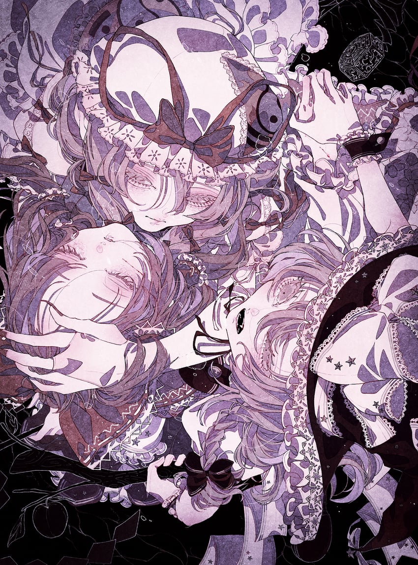 hakurei reimu, kirisame marisa, and yakumo yukari (touhou) drawn by orabi