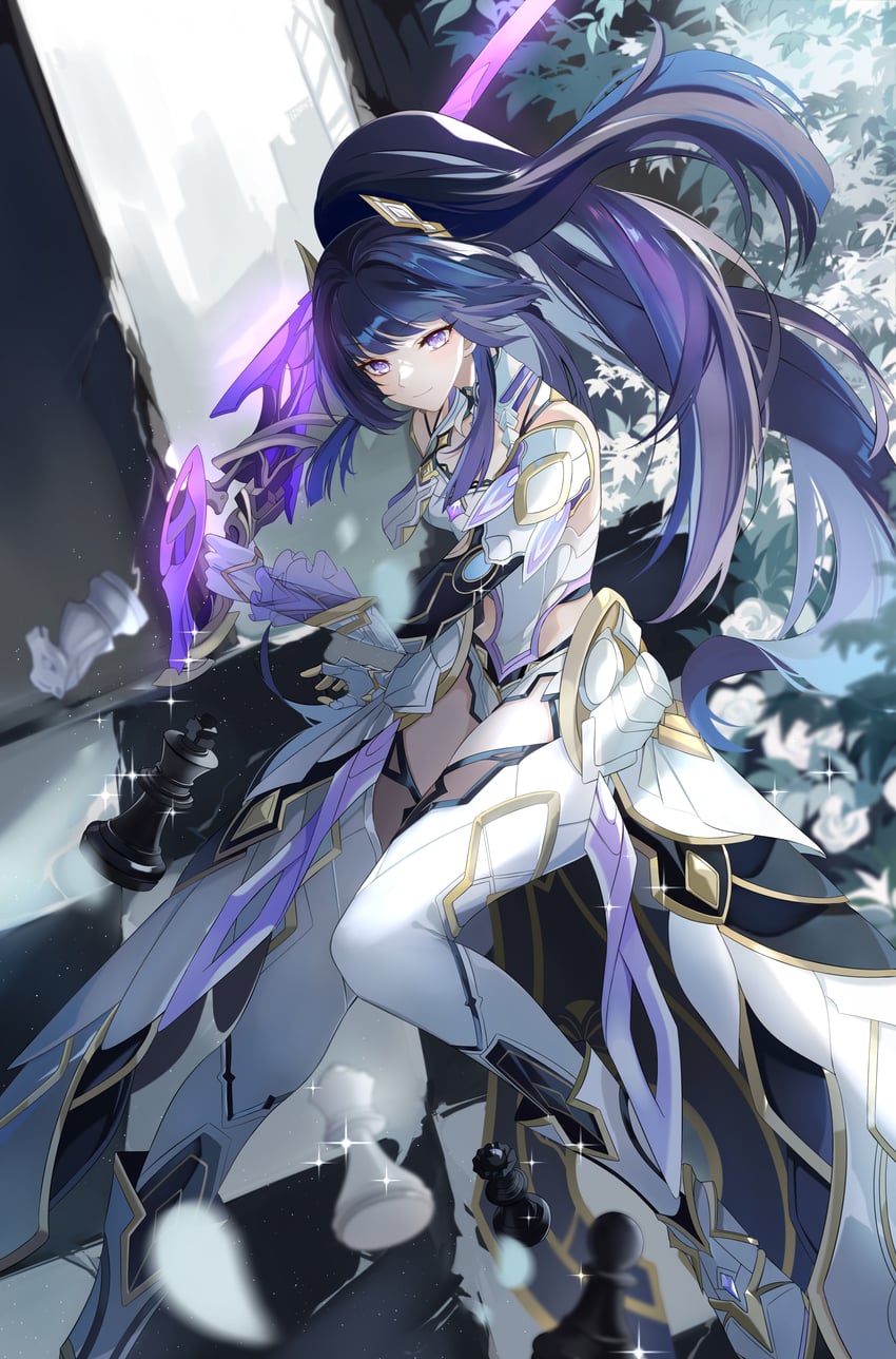 raiden mei (honkai and 1 more) drawn by ahk_dh