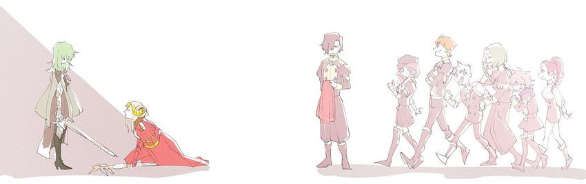 edelgard von hresvelg, dorothea arnault, bernadetta von varley, female byleth, petra macneary, and 4 more (fire emblem and 1 more) drawn by hamha_s