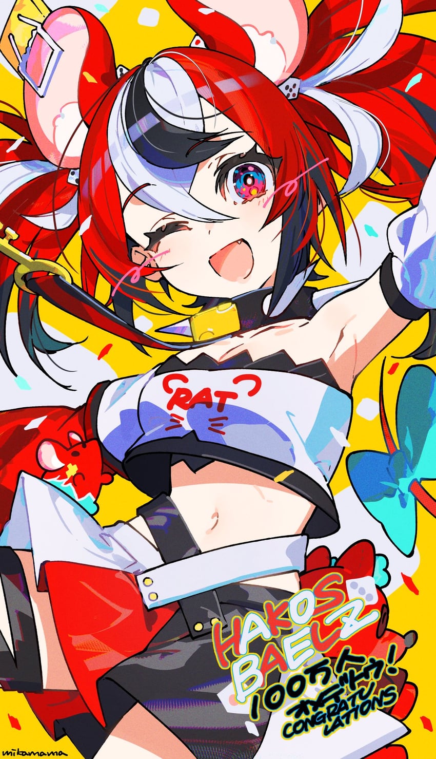 hakos baelz (hololive and 1 more) drawn by mika_pikazo