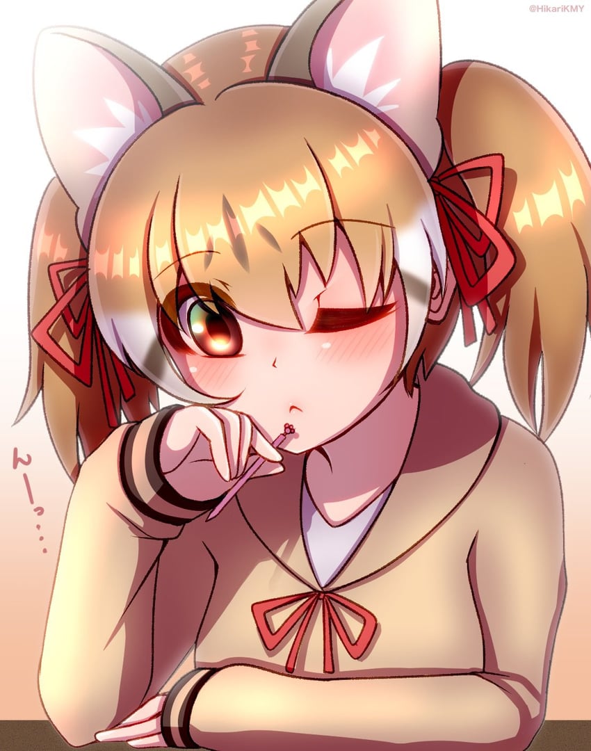 large-spotted genet (kemono friends and 1 more) drawn by hikarikmy
