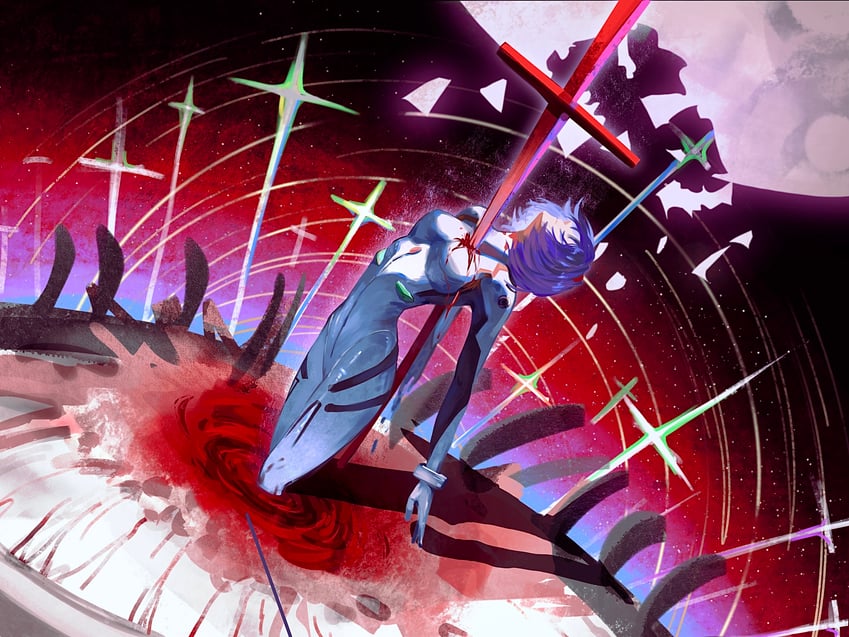 ayanami rei (neon genesis evangelion and 1 more) drawn by wangjidemoe871