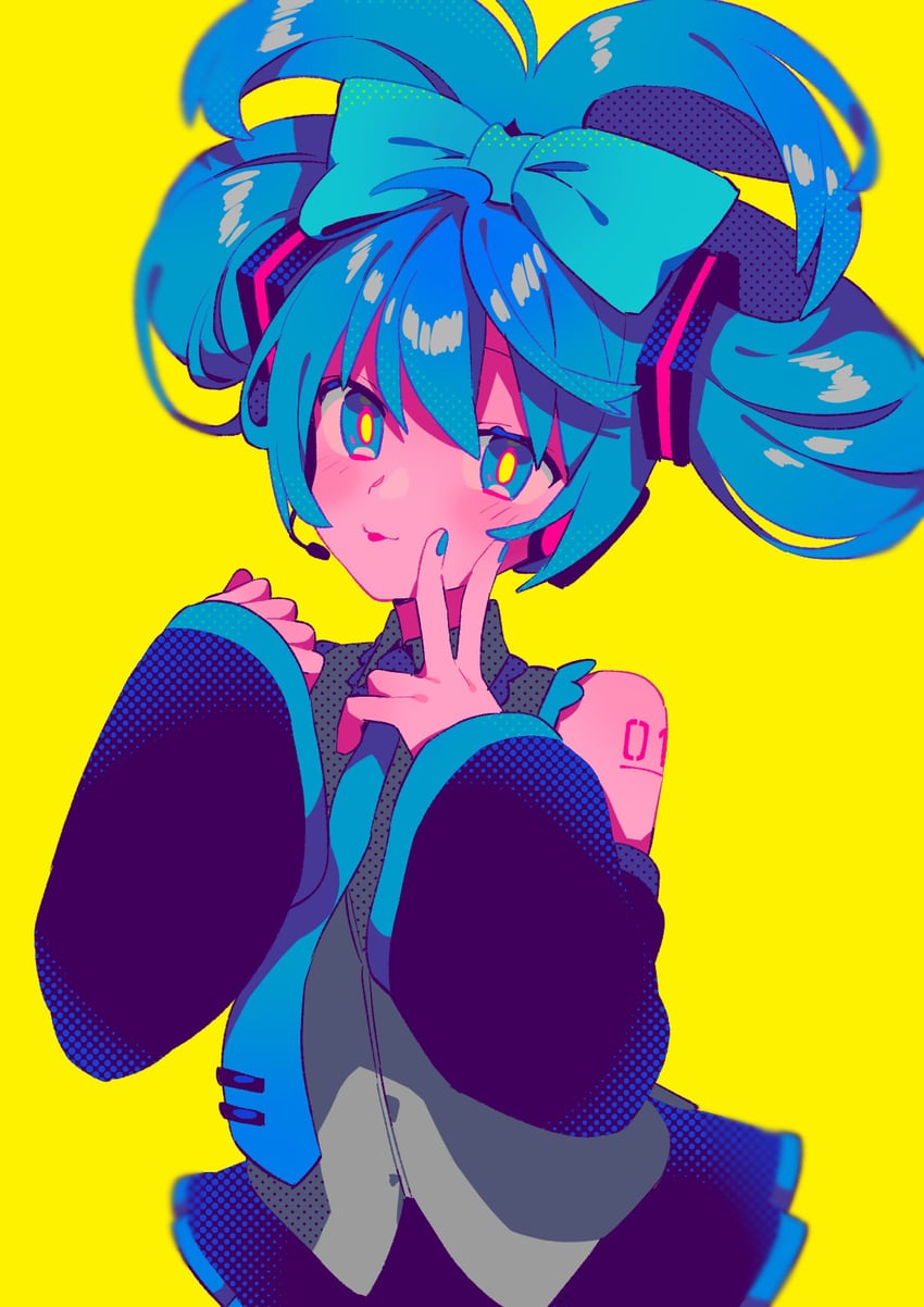 hatsune miku and cinnamiku (vocaloid and 1 more) drawn by menma_(enaic31)