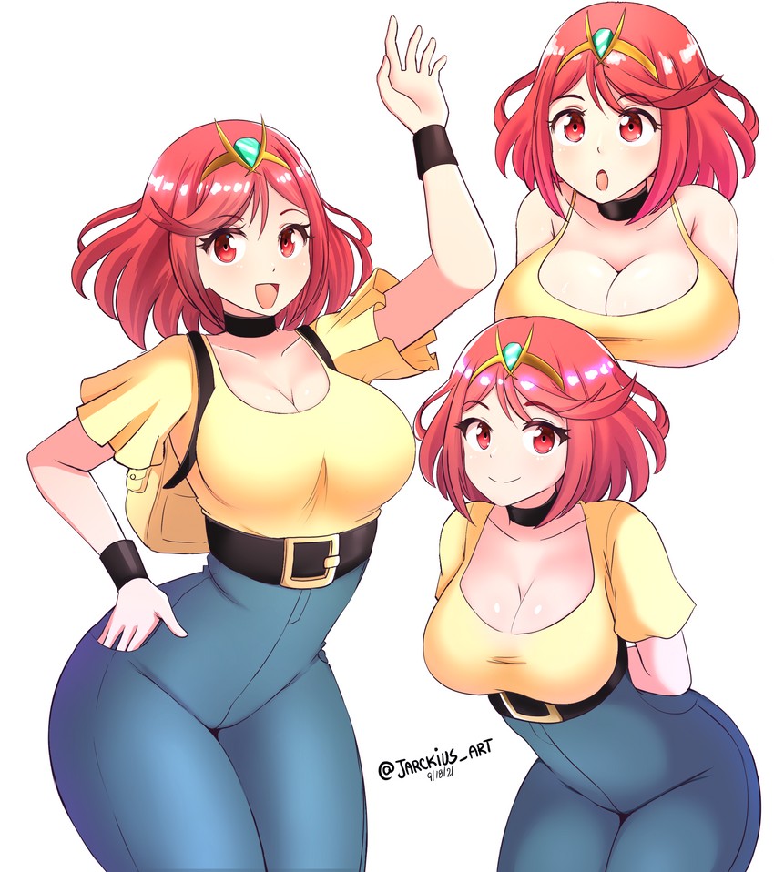 pyra (xenoblade chronicles and 1 more) drawn by jarckius