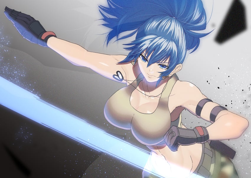 leona heidern (the king of fighters and 1 more) drawn by akisu_k
