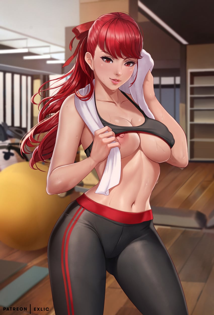 yoshizawa kasumi (persona and 2 more) drawn by exlic