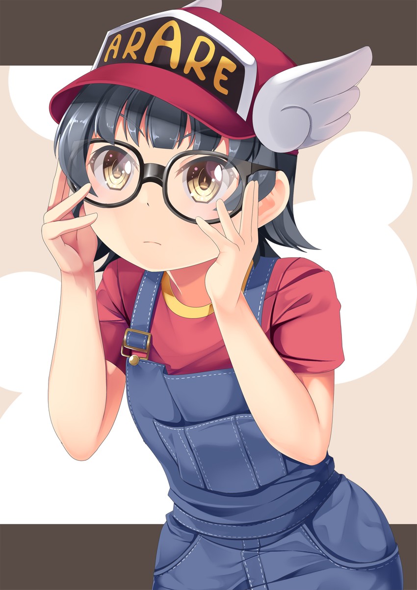 arare and norimaki arale (kantai collection and 1 more) drawn by yasume_yukito