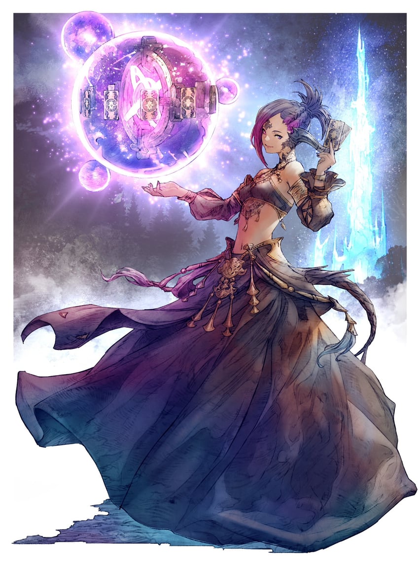warrior of light and astrologian (final fantasy and 1 more) drawn by shukei
