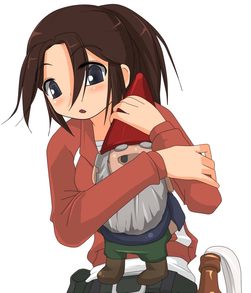 zoey and gnome chompski (left 4 dead and 1 more) drawn by hangaku