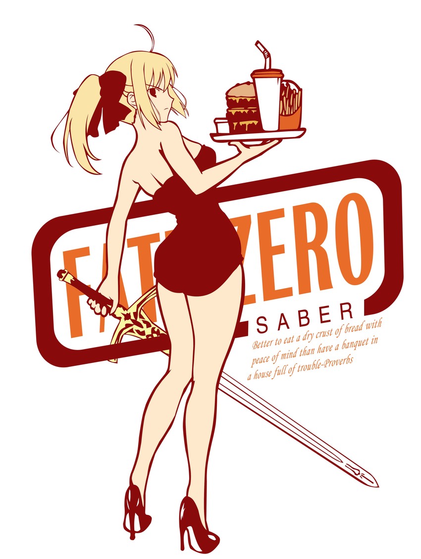 artoria pendragon and saber (fate and 1 more) drawn by aszx4000