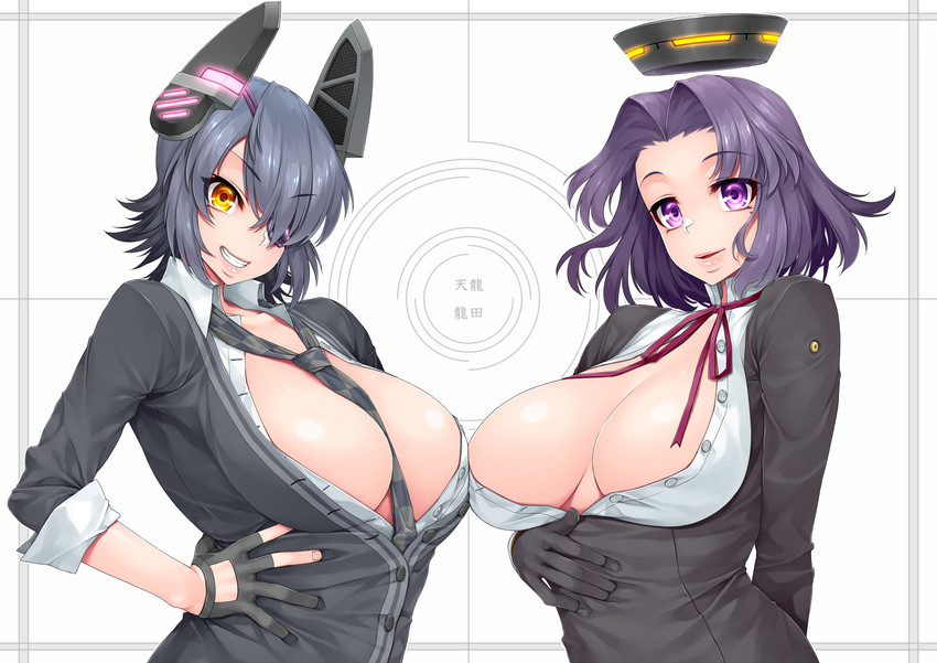 tenryuu and tatsuta (kantai collection) drawn by mitsuba_minoru